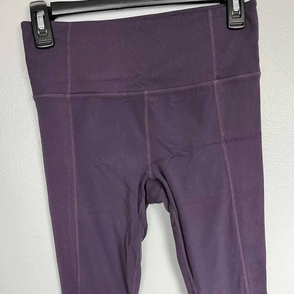 ATHLETA Purple Barre Rib Tight Powervita‎ Leggings